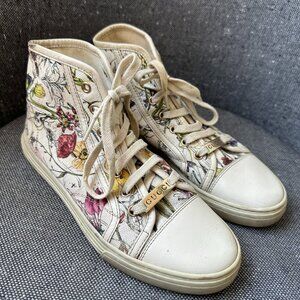 Gucci Women's Floral Canvas High Tops - Size 6.5